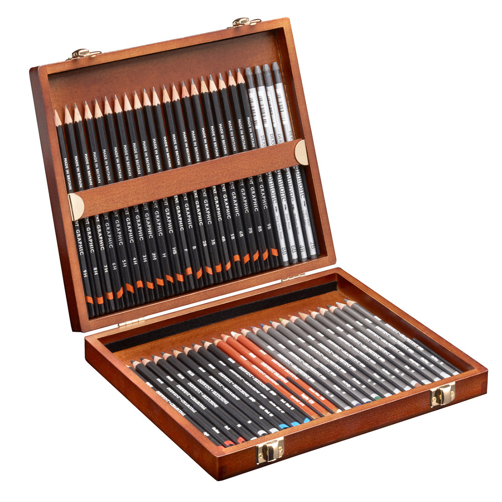 Cassetta in Legno 48 matite schizzo – DERWENT - 10
