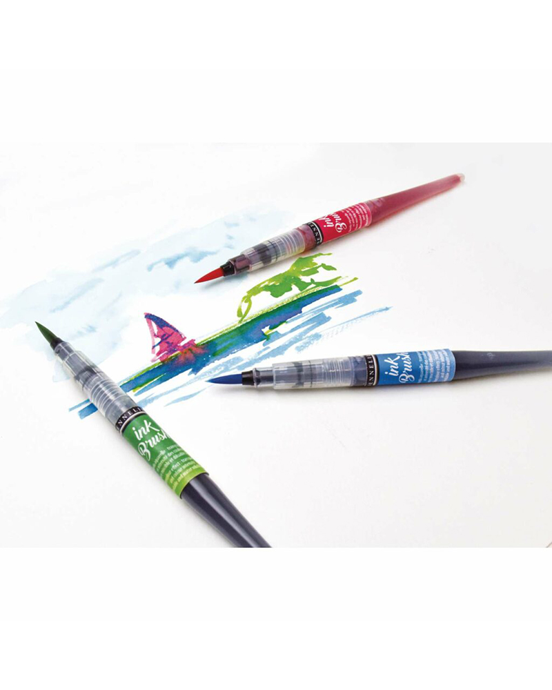 Confezione colori iridescenti pennello Ink brush – SENNELIER - 4