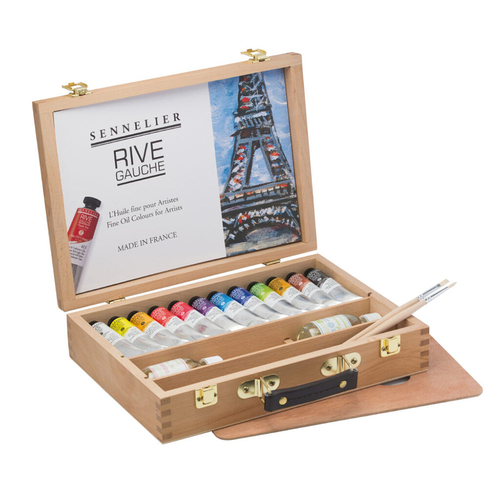 Set di colori ad olio fine Cassetta in legno “Rive Gauche” – SENNELIER - 1