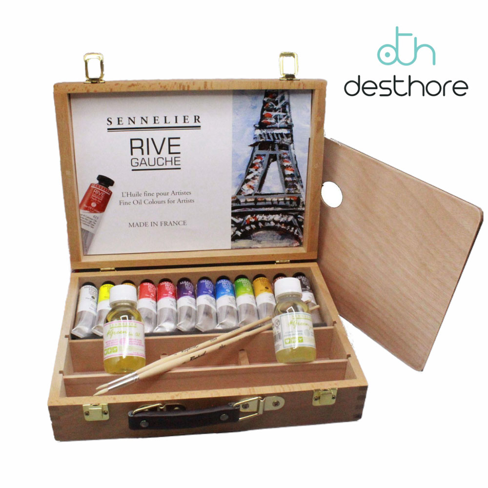 Set di colori ad olio fine Cassetta in legno “Rive Gauche” – SENNELIER - 2