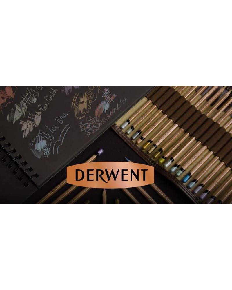 Matite colorate “Metallic” con righello Edizione Limitata – DERWENT