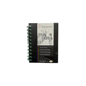 Quaderno per schizzi a spirale 120 g/m² – HAHNEMÜHLE – A6 10,5 x 14,8 cm verticale, spirale verde