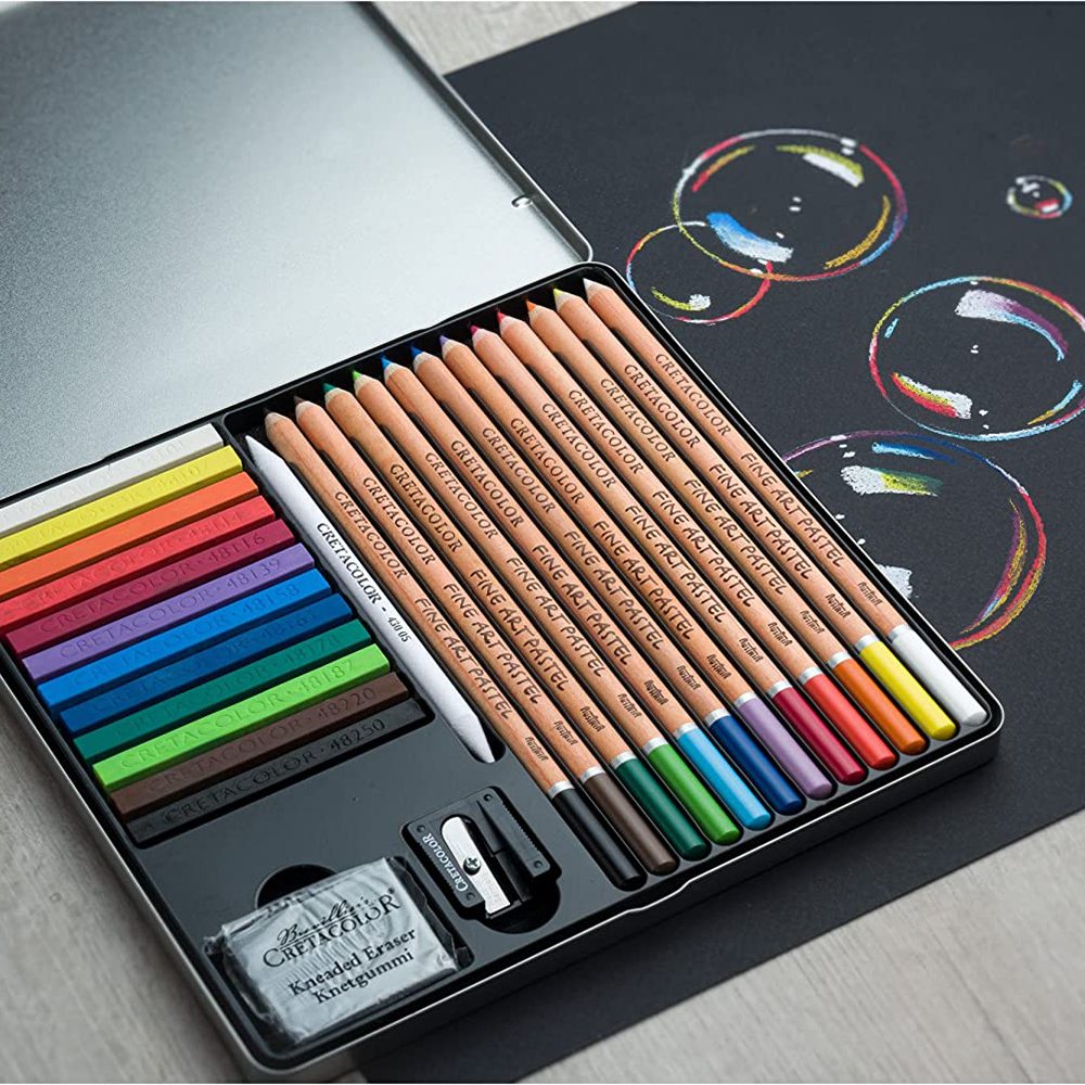 Set da disegno colori pastello – The pastel basic box – CRETACOLOR - 3