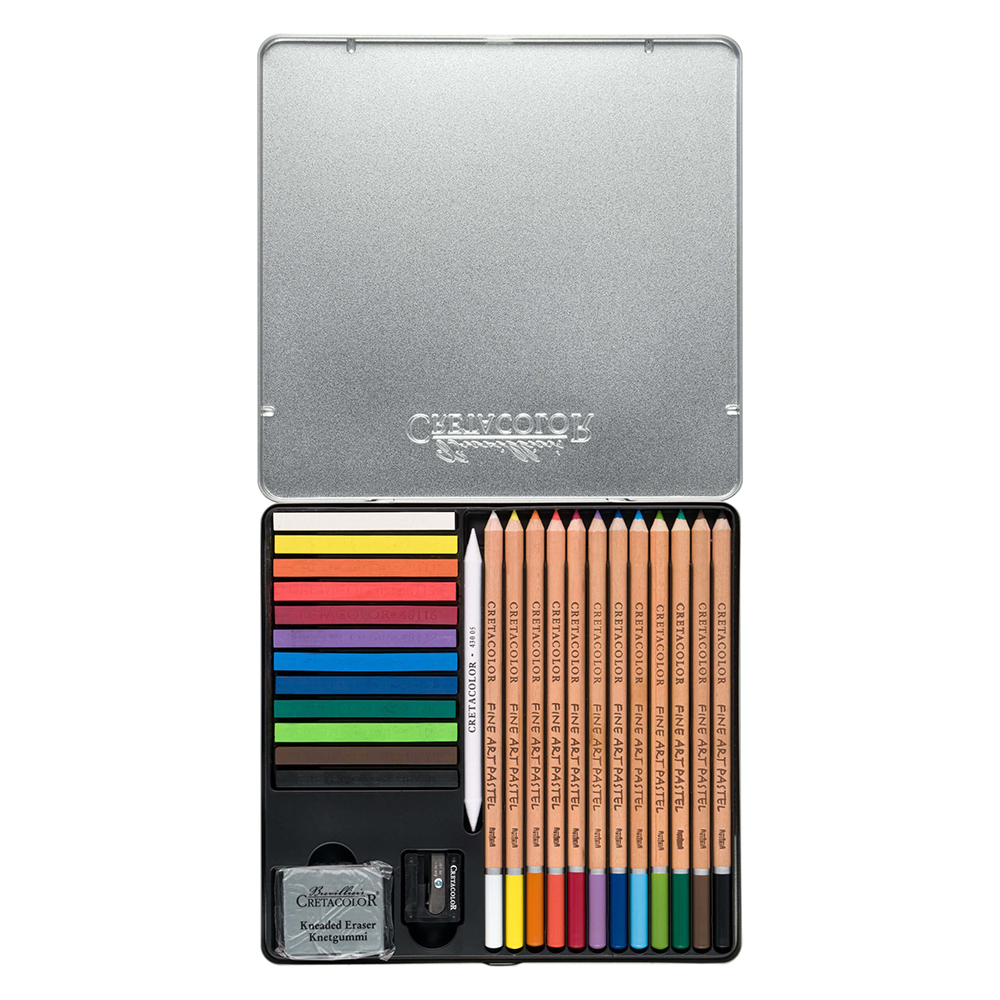foto di Set da disegno colori pastello - The pastel basic box - CRETACOLOR