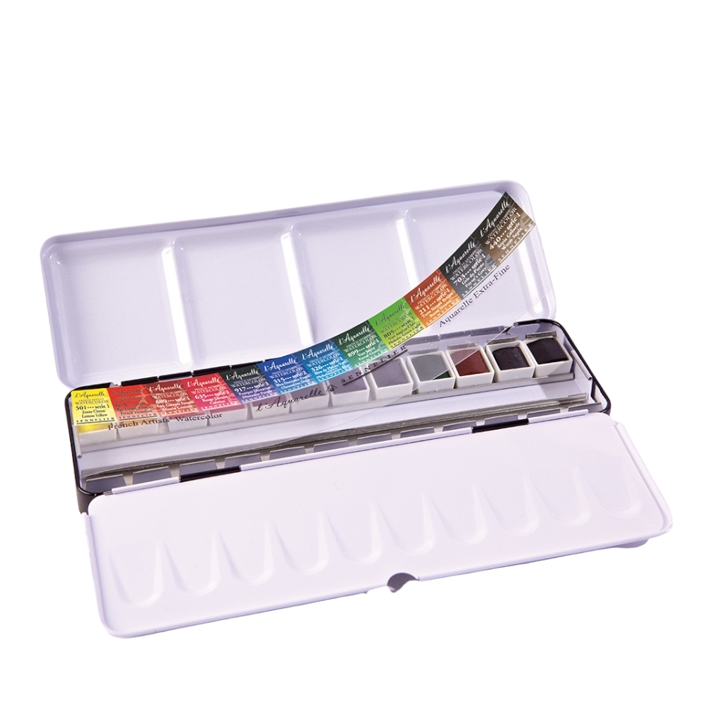 Acquerello 12 mezzi godets extra-fine – SENNELIER