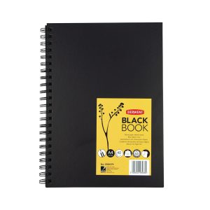 Quaderno per schizzi con carta nera – Black Book -DERWENT - 4