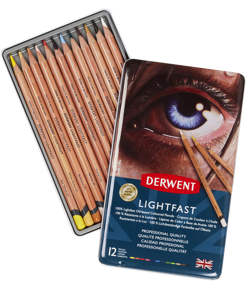 Matite colorate ad olio Lightfast – set da 12 – DERWENT - 3