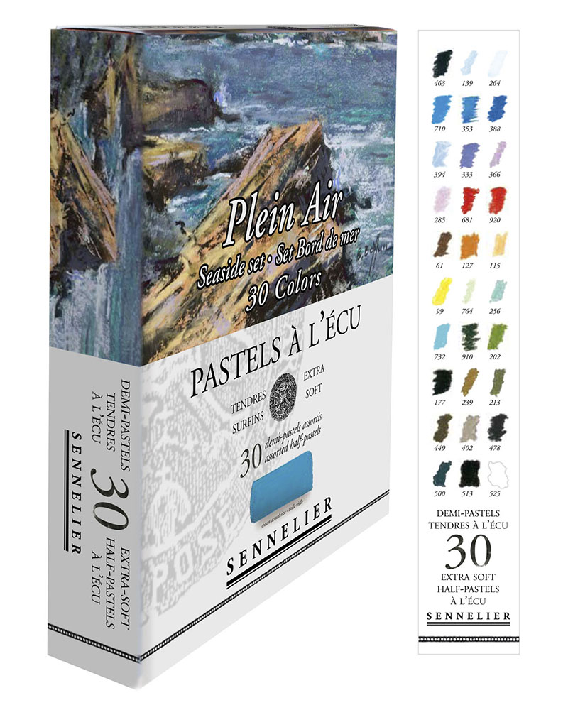 foto di Set da 30 mezzi Pastelli morbidi “à l'écu” - Paesaggi di Mare - SENNELIER