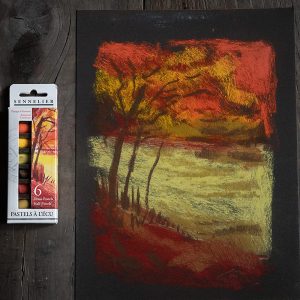 Set da 6 mezzi Pastelli morbidi “à l’écu” – colori Autunno – SENNELIER