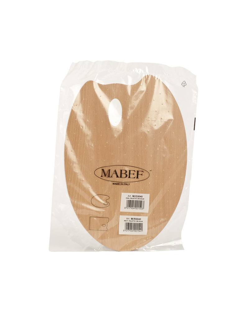 Tavolozza di Legno Ovale – MABEF - 2