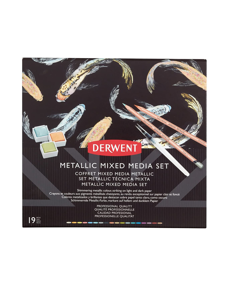 Metallic – Set per tecniche miste – DERWENT