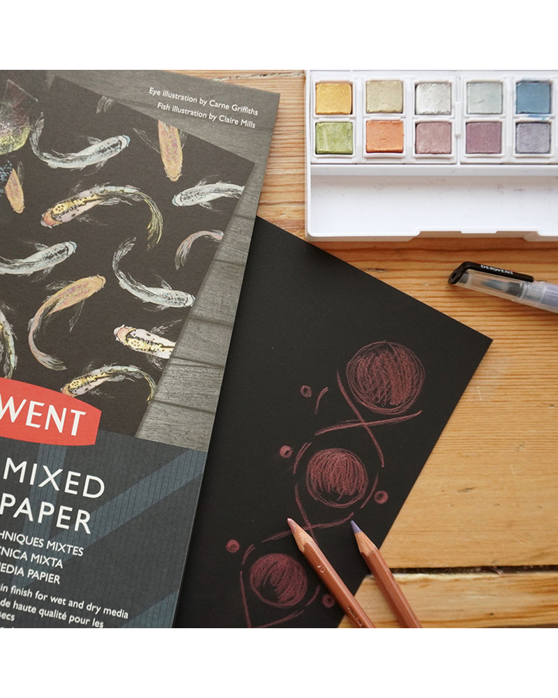 Blocco Mixed Media “Carta Nera” 300 g/m²- per tecniche miste – DERWENT - 2