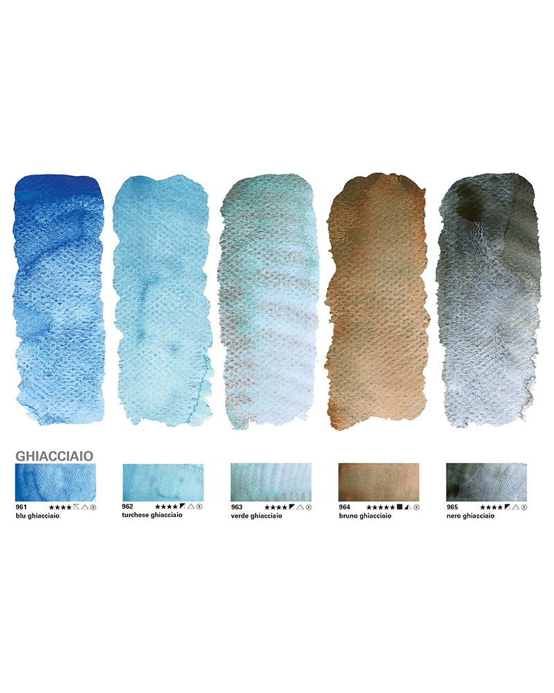 Set di Acquerelli Horadam Super Granulati 5×15 ml – Ghiacciaio – SCHMINCKE - 7