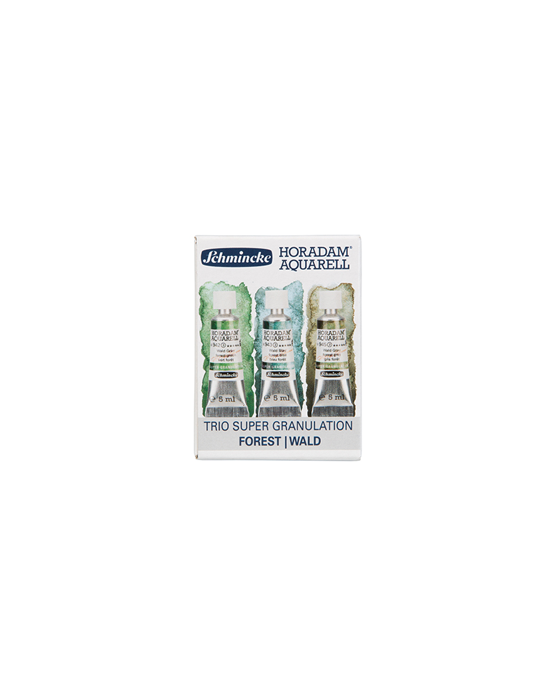 Set di Acquerelli Horadam Super Granulati 3×5 ml – Trio Bosco – SCHMINCKE - 1