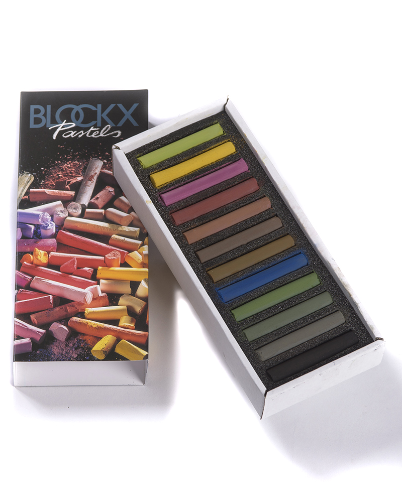 foto di Pastelli Secchi Blockx - confezione 12 pastelli "colori scuri" - BLOCKX