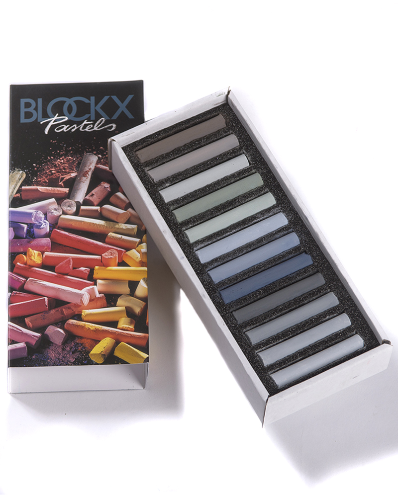 foto di Pastelli Secchi Blockx - confezione 12 pastelli "colori grigi" - BLOCKX