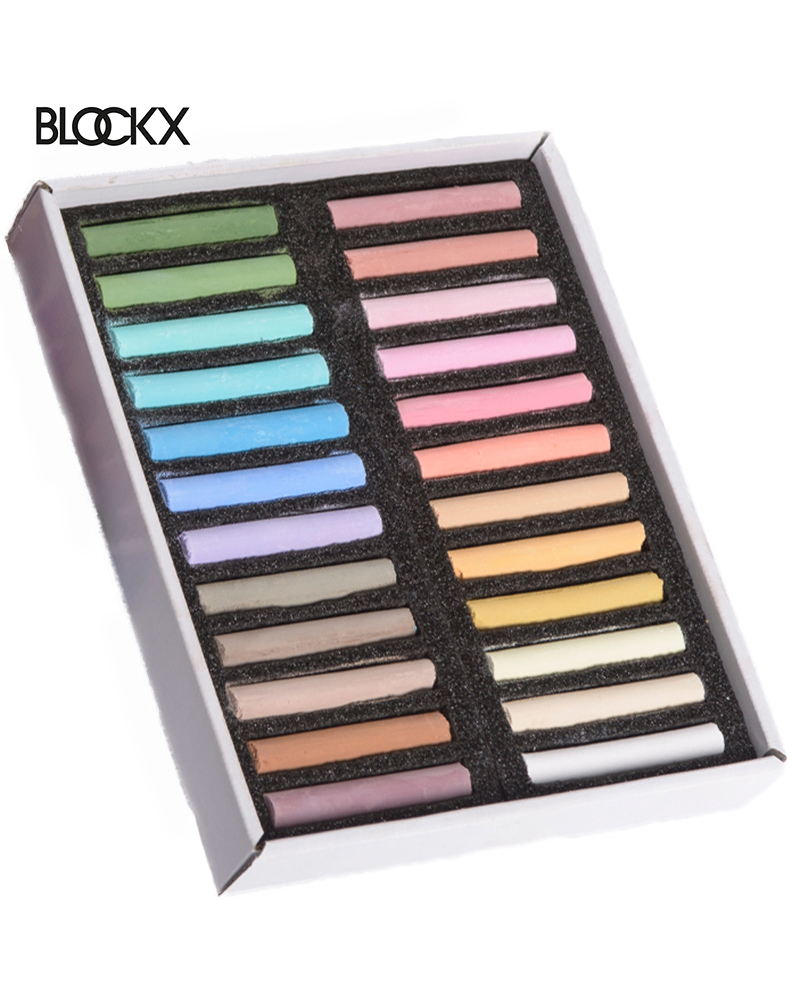 foto di Pastelli Secchi Blockx - confezione 24 pastelli "colori chiari" - BLOCKX