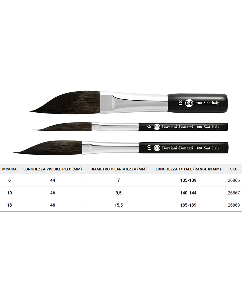 Pinstriping Collection, punta a Spada – serie 780 – BORCIANI e BONAZZI - 1