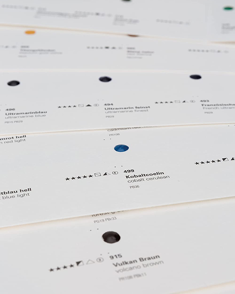 Dot Card Acquerelli Horadam 20 colori Verdi – SCHMINCKE - 2