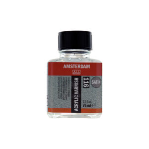 foto di VERNICE FINALE SATINATA 116 - PER COLORI ACRILICI 75 ml - AMSTERDAM