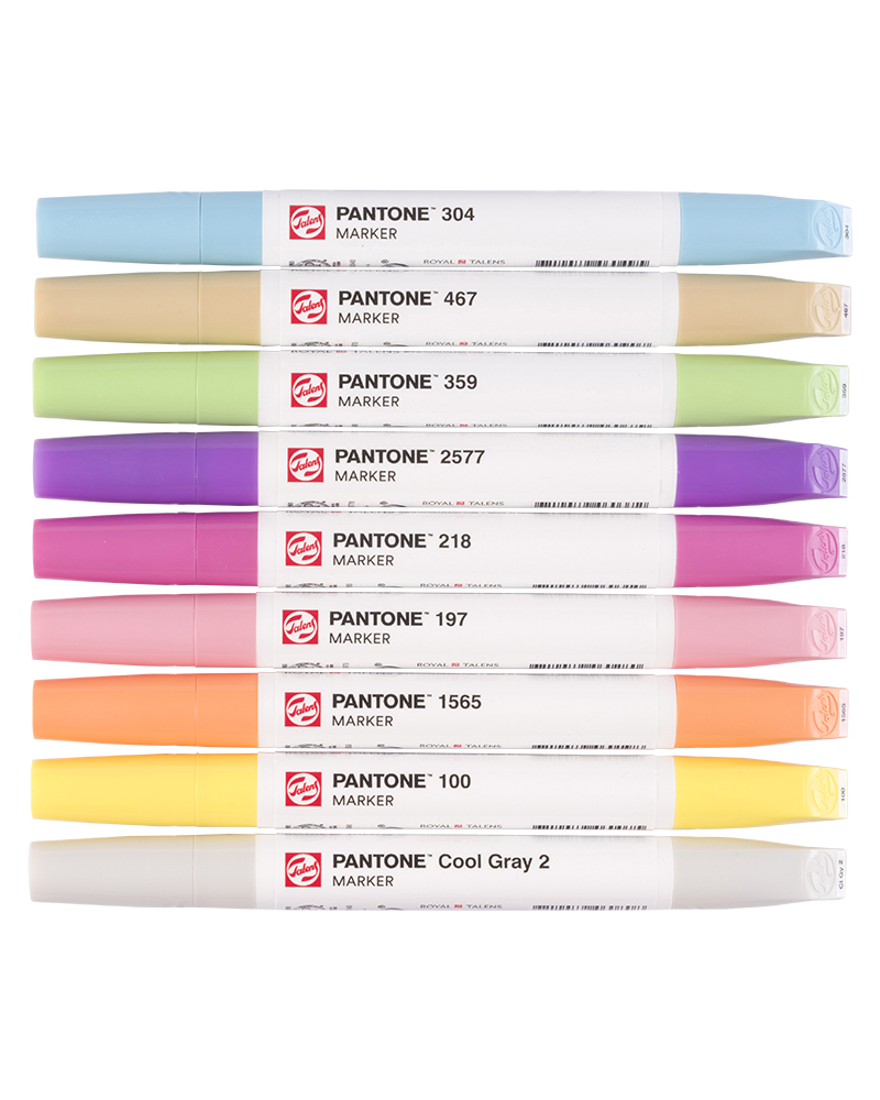 foto di Pantone marker Set 9 colori pastello