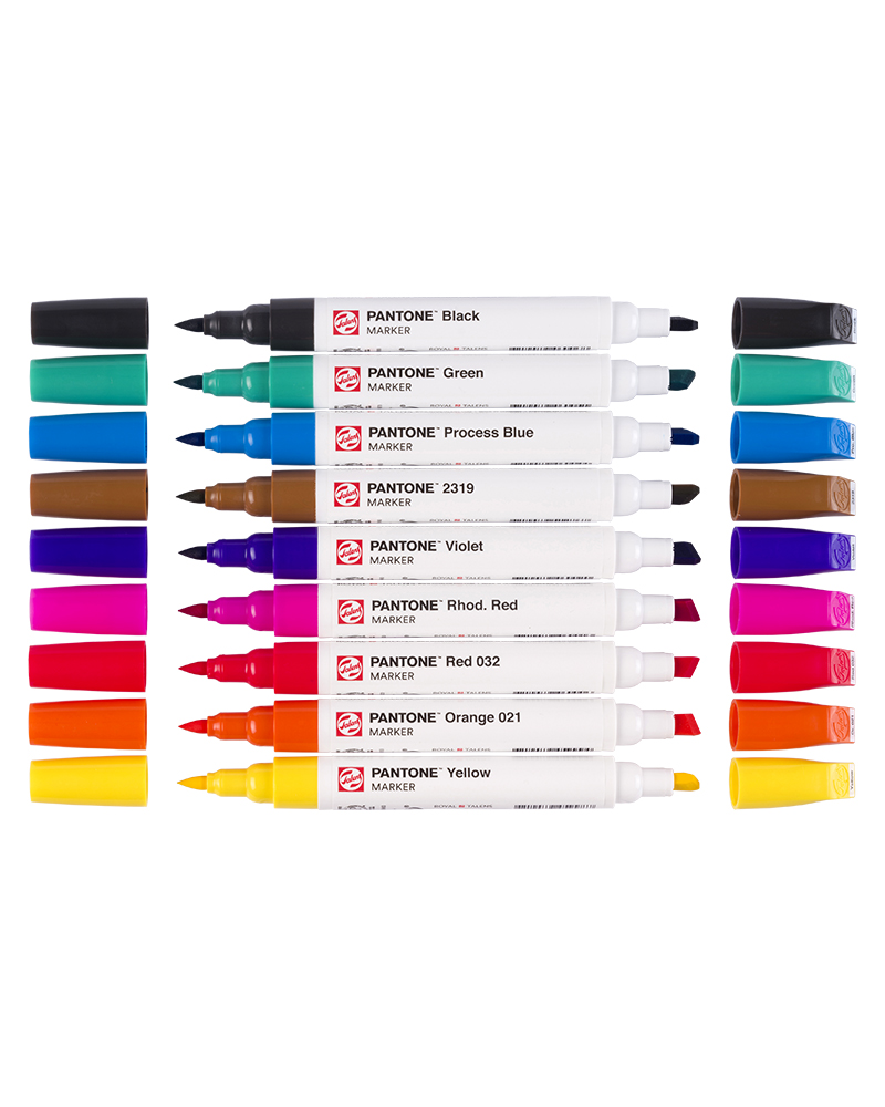 Pantone marker Set 9 colori primari – Talens