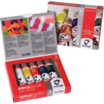 Colori acrilici Talens Van Gogh - Set di 5 tubi acrilici 40ml