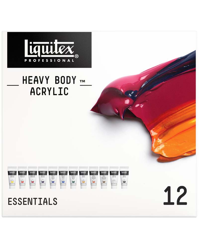 foto di Set Colori Acrilici Liquitex Heavy Body “Colori Essenziali” – 12x22ml