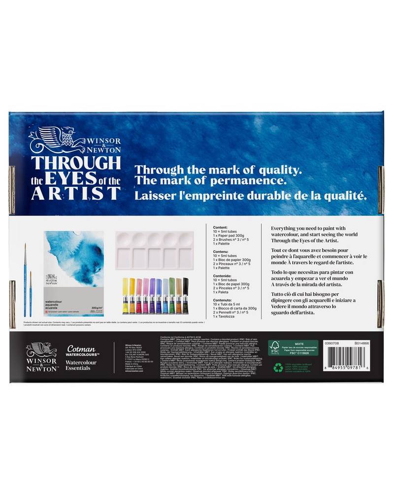 Set Acquerelli Winsor & Newton Cotman Watercolour Essentials