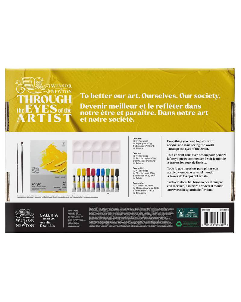 Confezione Colori Acrilici Winsor & Newton Galeria Acrylic Essentials
