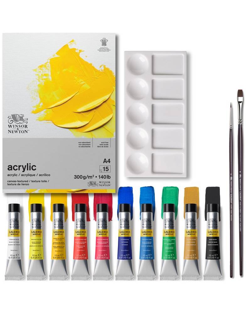 foto di Confezione Colori Acrilici Winsor & Newton Galeria Acrylic Essentials