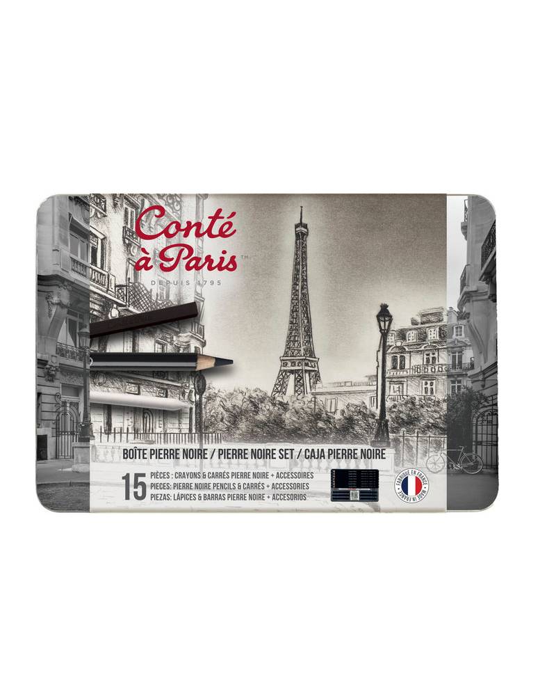 foto di Kit da Disegno - Set Schizzo Pierre Noire Conté à Paris, 15 Pezzi