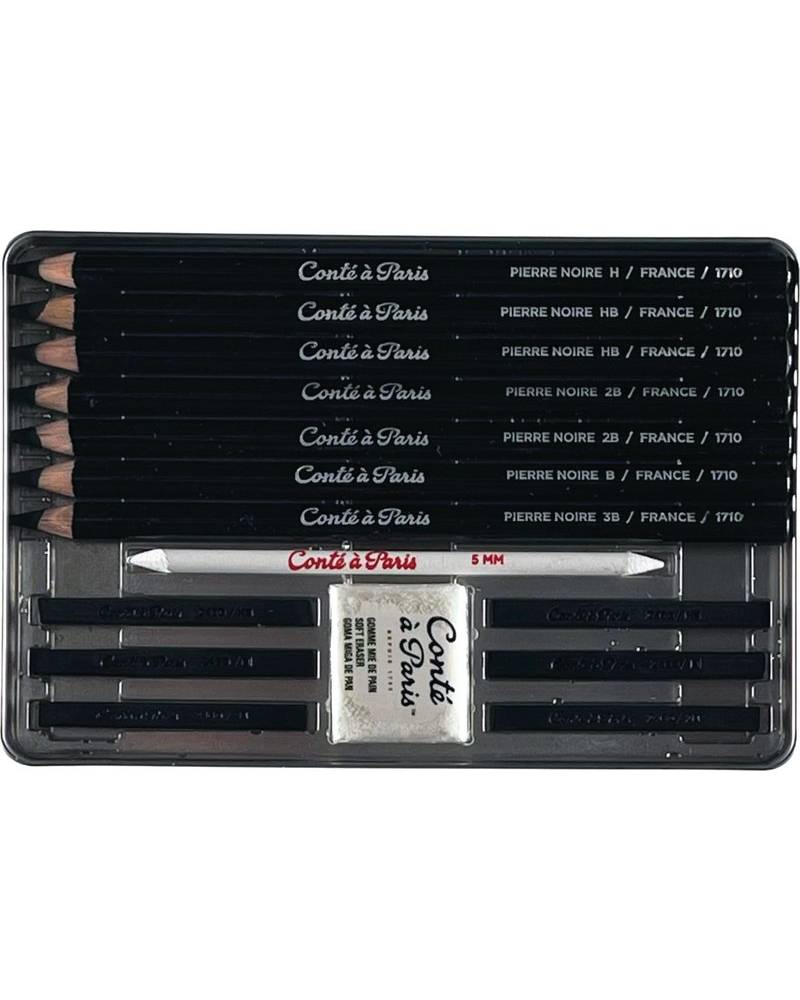 Kit da Disegno – Set Schizzo Pierre Noire Conté à Paris, 15 Pezzi - 1