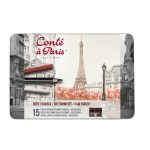 Set Schizzo Conté à Paris, 15 Pezzi Assortiti