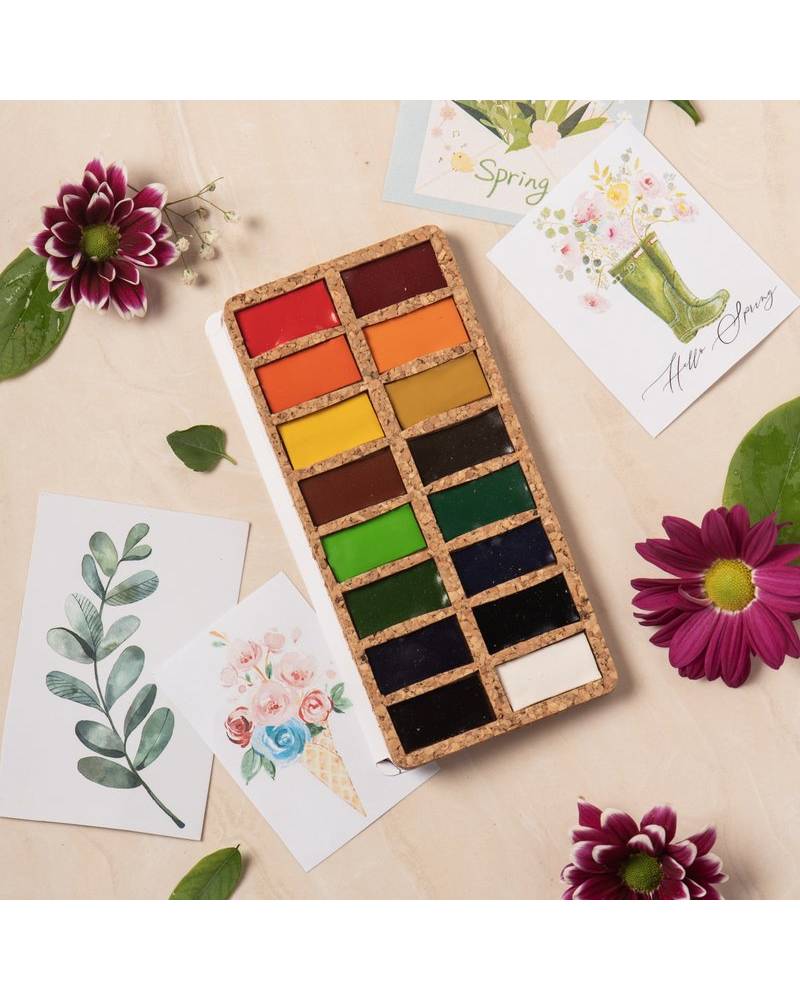 Viviva Watercolors – Set di Acquerelli 16 Colori - 1