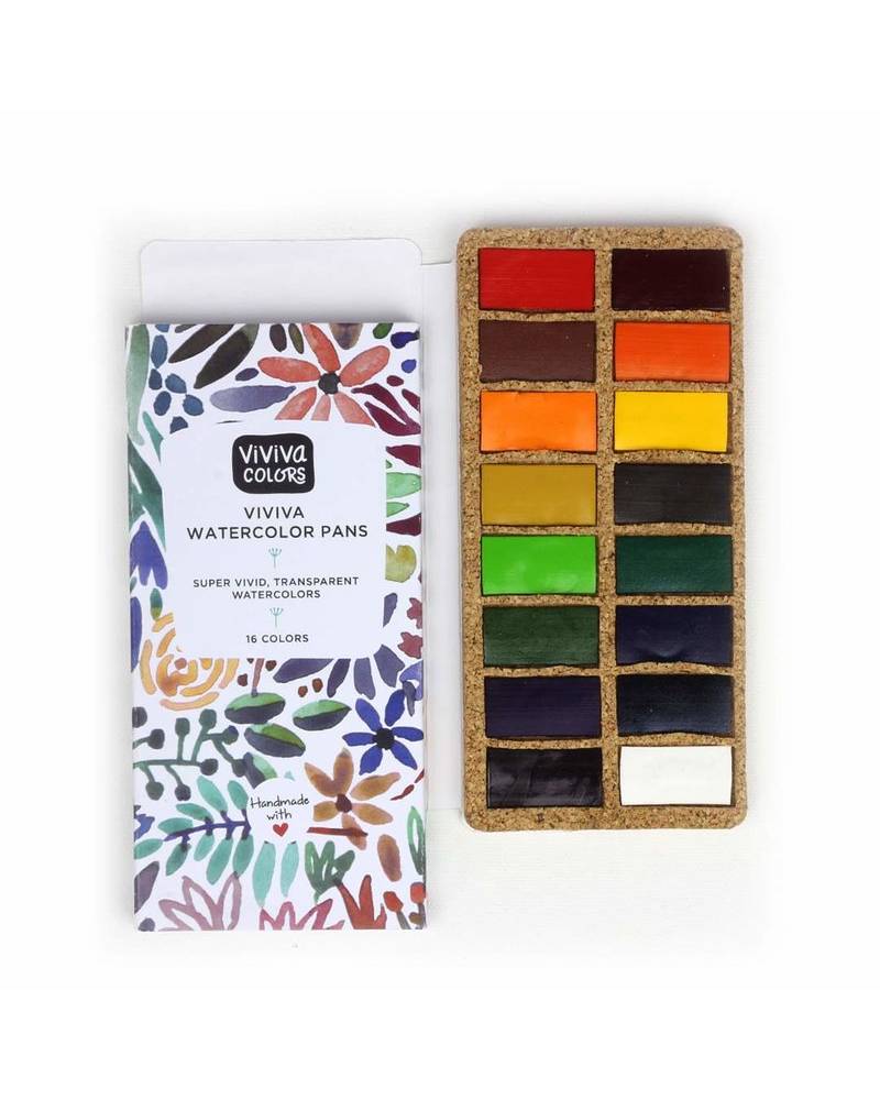 foto di Viviva Watercolors – Set di Acquerelli 16 Colori
