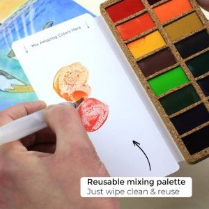 Viviva Watercolors – Set di Acquerelli 16 Colori - 4