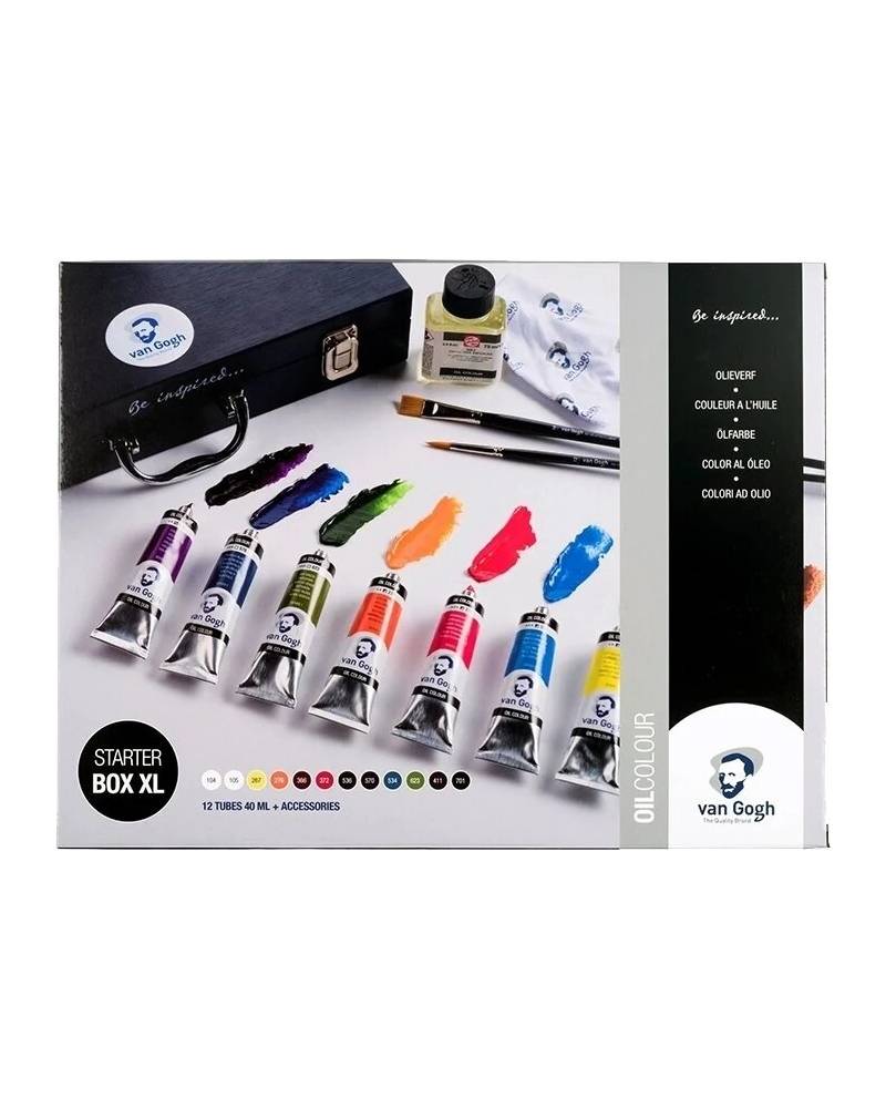 Van Gogh Colori ad Olio Professionali – Starter Box XL Set di Colori ad Olio 12 x 40 ml - 1