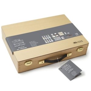 Set Colori ad Olio Winsor e Newton: Cassetta in Legno Olio Extrafine con 8 Tubi da 37ml - 1