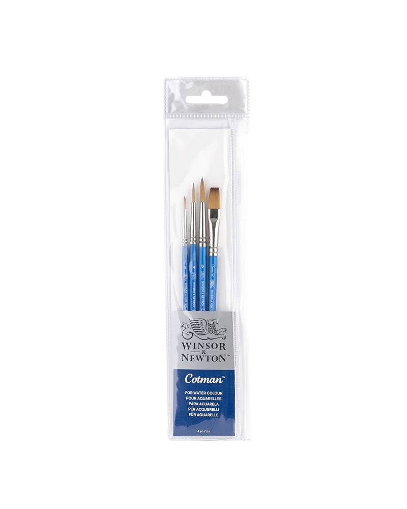 foto di Set da 4 Pennelli Winsor & Newton Cotman per Acquerello